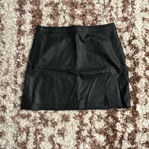 A&F Faux Leather Mini Skirt